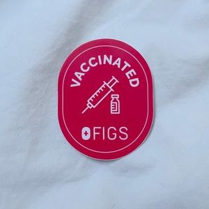 FIGS VACCINATED STICKER